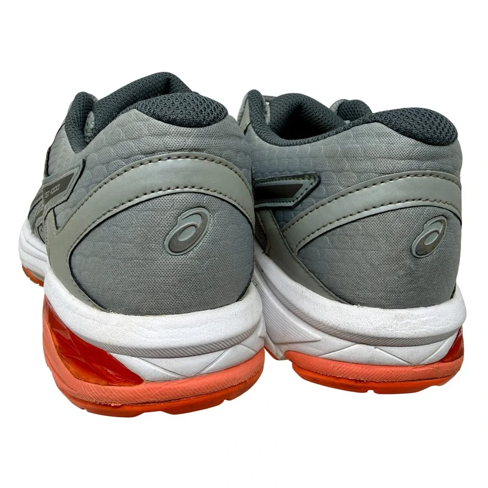 Asics GT-1000 6 Women's Size 8.5 Running Shoes Grey Orange Stability T7A9N - Picture 6 of 16